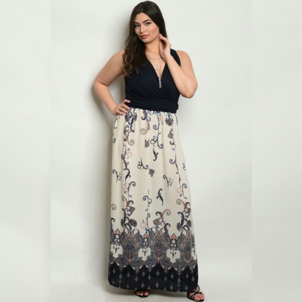 "Sophia"   Halter Top Maxi Dress